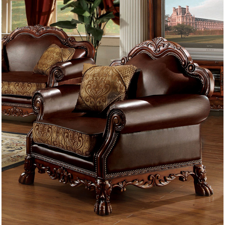 Lark Manor Caruthers Vegan Leather Living Room Set & Reviews Wayfair